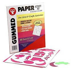 Gummed Paper in Assorted Colors 8.5