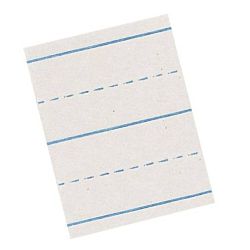 Pacon Picture Story Paper - White Ruled Newsprint  18