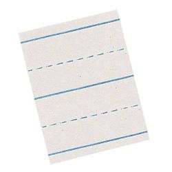 Pacon Picture Story Paper - White Ruled Sulphite Bond 18