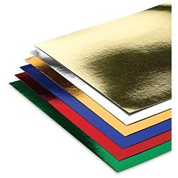 Hygloss 6 Mirror Board Sheets, 8.5 x 11-Inch, Assorted Colors