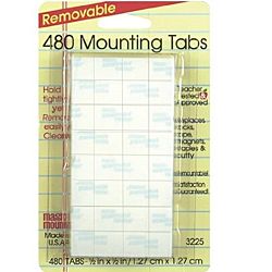 480 Wall Mounting Tabs Removable, 1/2