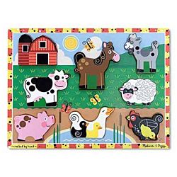 Melissa & Doug Farm Chunky Puzzle, 8 Pieces , item 3723