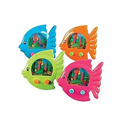 Plastic Fish-Shaped Ring Toss Water Games. 12 Per Pack