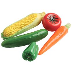Play Food, Real Size Vegetables - Set of 5