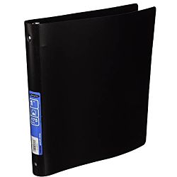 Round Ring Binder, 1 Inch Capacity, Letter Size, Flexible Cover, Classic Assorted Colors, Colors May Vary