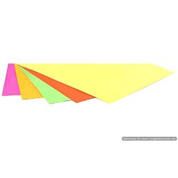 Hygloss Fluorescent Poster Board  5 Assorted Color Sheets - 7