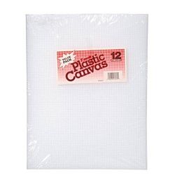  Clear Plastic Canvas -10.5 x 13.5 inches each -  #7 Mesh -12 pieces per package. 