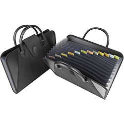 C-Line Expanding File with Handles, Letter Size, Black (48211)