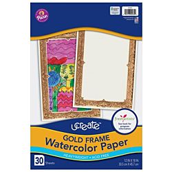 UCREATE® GOLD FRAME WATERCOLOR PAPER 12