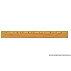 Office Wood Ruler with Metal Edge, 12 Inches