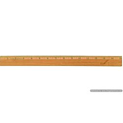 Office Wood Ruler with Metal Edge, 15 Inches