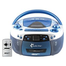 HamiltonBuhl® AudioStar™ Multi-Function Boombox/Media Player with Tape and CD-To-MP3 Converter
