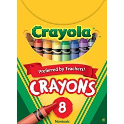 Crayola Classic Color Pack Crayons, Tuck Box, 8 Colors Box  52-0008