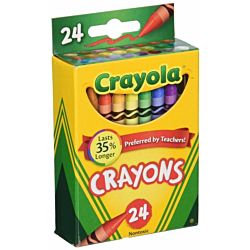 Crayola Classic Color Pack Crayons, Tuck Box, 24 Colors Box  52-0024