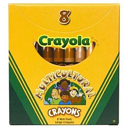 Crayola Multicultural Washable Crayons, Large 24 Skin Tone Colors  (52-0134)