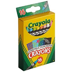 Crayola® Construction Paper Crayons, 16/pk (52-5817)
