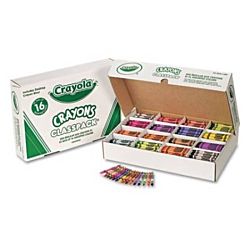 Crayola Classpack Assortment, 800 Regular Size Crayons, 16 Different Colors (50 Each)