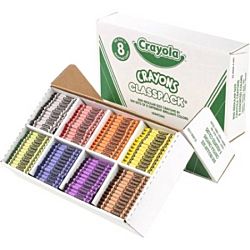 Crayola Classpack of Regular Crayons, 8 Colors, 800-Count