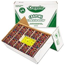 Crayola - Classpack Regular Crayons, 64 Colors, 832 Box 52-8019