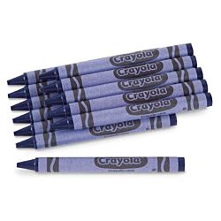 Crayola Regular Crayon Single Color Refill Pack - Blue -12 count