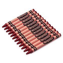 Crayola Regular Crayon Single Color Refill Pack - Red -12 count