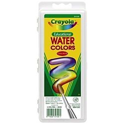 Crayola 16 Oval Pan Watercolor Paint with brush - 53-0160