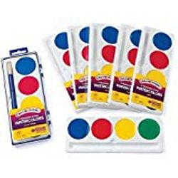 Crayola  Refill (Package of six) 4 Color Pan Set Jumbo So Big Washable Watercolors 53-1500