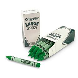 Crayola Crayons Bulk Refill - Large Size, Box of 12, Green 52-0033-44
