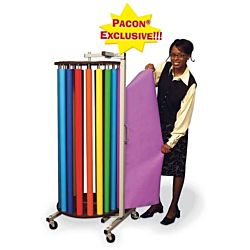 PACON® ROTARY RACK WITH 20 DOWELS FOR Fadeless rolls (57542)