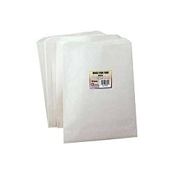 Hygloss Pinch Bottom Paper Bags, 8.5 by 11-Inch, White, 50-Pack