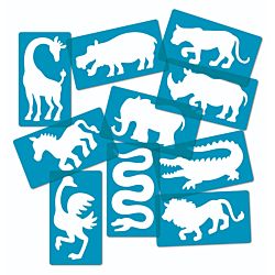 Roylco Safari Animal Stencils Only - Set of 10