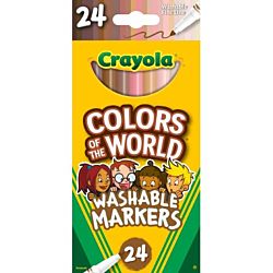 Crayola® 24ct Colors of the World Markers, Fineline,  (BIN58-7810)