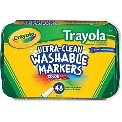 DISCONTINUED Crayola 58-8214  Trayola Washable Marker Fine Tip - 48 / Set