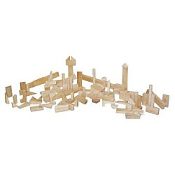 Wood Designs Children Play Wood Nursery Blocks - 17 Shapes, 93 Pieces, WD-60300