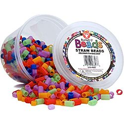 Bucket O'Beads -  Straw, Multi - Approx. 700