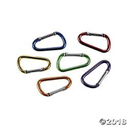 Colorful Keychain Carabiner Clips - 50/pkg.