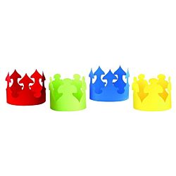 Hygloss Bright Tag Assorted Colors Creative Crowns Pack Of 24