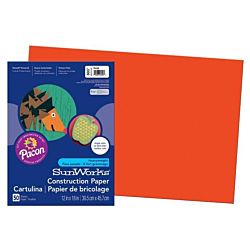 Medium-weight Construction Paper, Orange 12