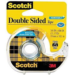 Scotch Removable Double Sided Tape with Dispenser, 3/4 x 400 Inches, 667