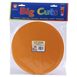 CIRCLE CUT OUTS IN ASST COLORS. - 9 3/4 INCH (40)