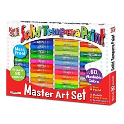 Kwik Stix Solid Tempera Paint Sticks Master Art Set 60 Colors - TPG690