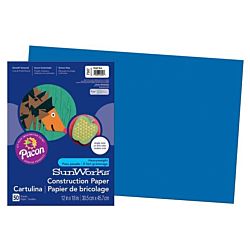 Medium-weight Construction Paper, Bright Blue 12