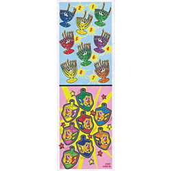 Chanukah Jumbo Judaic Stickers 25 Sheets