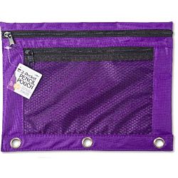 Pencil Pouch with 2 Pockets, Front Mesh Pocket