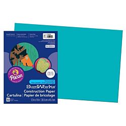 Medium-weight Construction Paper, Turquoise 12