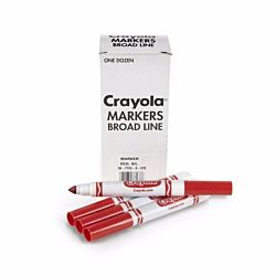 Crayola 12 Count Red Original Bulk Markers 58-7800-38