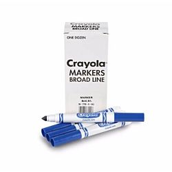Crayola 12 Count Blue Original Bulk Markers 58-7800-42