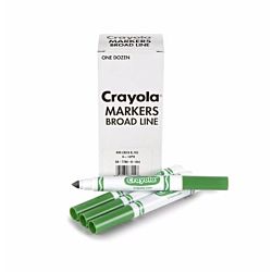 Crayola 12 Count Green Original Bulk Markers 58-7800-44