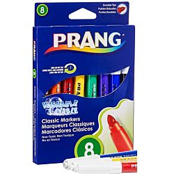 Prang Washable Art Markers, Bullet Tip, Assorted Colors, 8 Count 