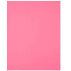 Bright Color Copy Paper, 8.5” x 11”, 24 lb, Pink , 500 Sheets